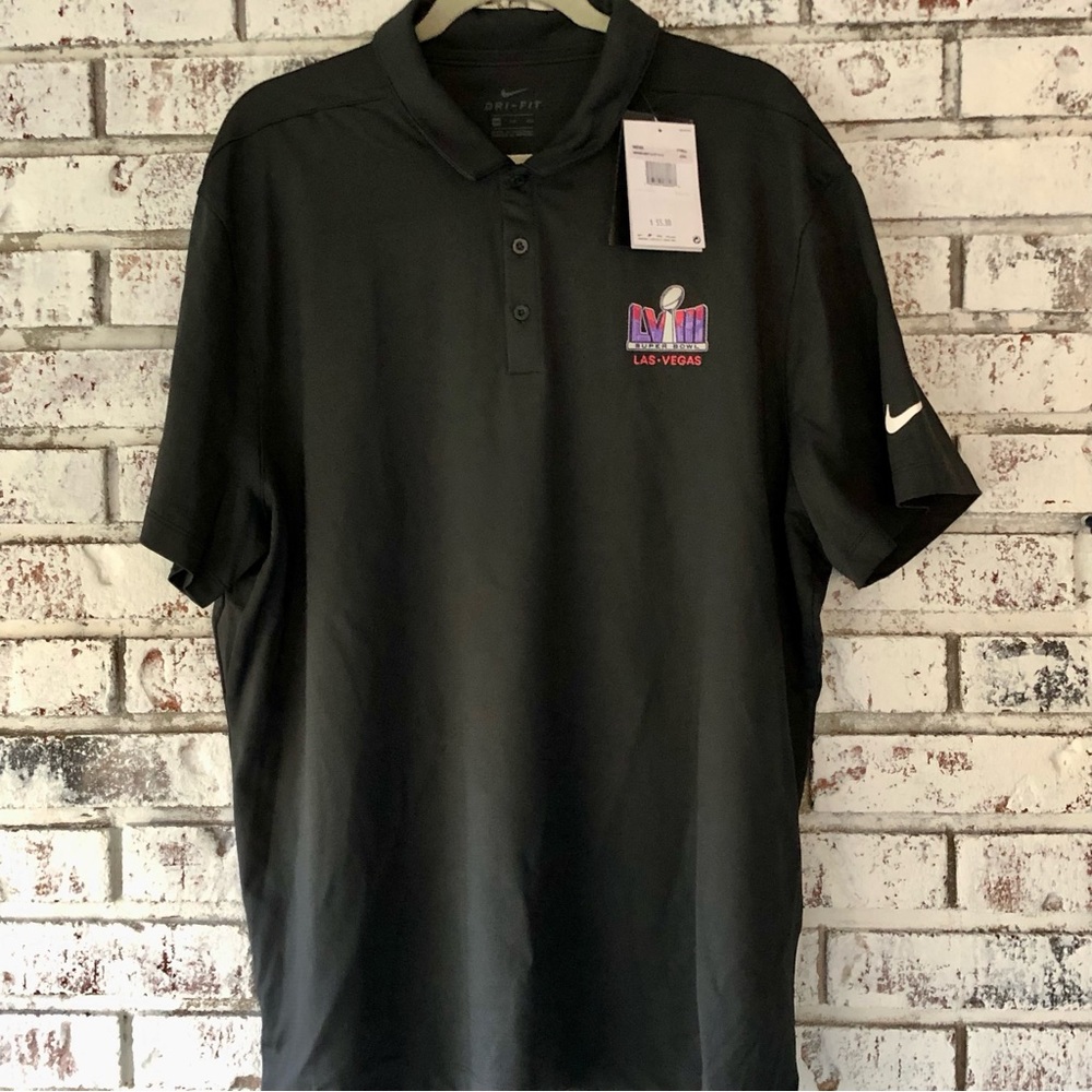 NWT Super Bowl Las Vegas Nike Men’s Polo Golf shirt XXL